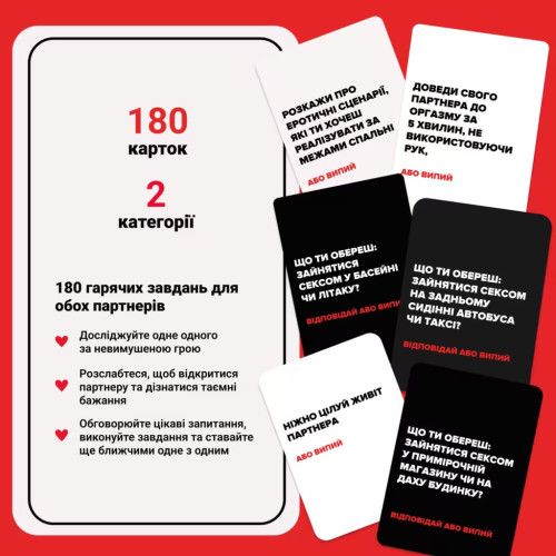 Настільна гра "(Не) пʼяні кохані"