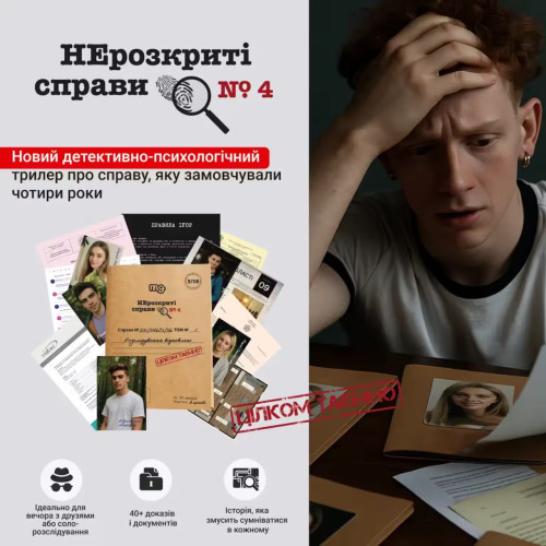 Настільна гра "НЕрозкриті справи #4"