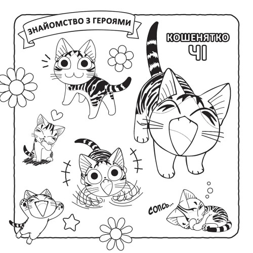 Чі. Життя однієї киці. Розмальовка. 9786178636999