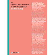 50 найкращих книжок із саморозвитку в інфографіці. 978-617-7966-57-8