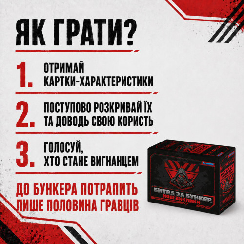 Настільна гра "Битва за Бункер. Нові виклики"