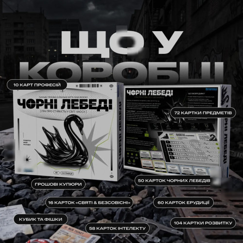 Настільна гра "Чорні Лебеді"
