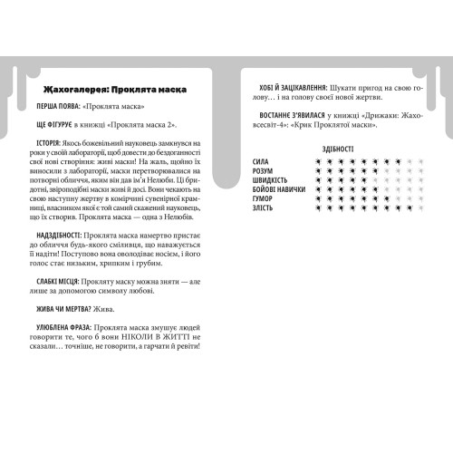 Дрижаки: Проклята маска. Р.Л. Стайн. 978-617-585-437-2