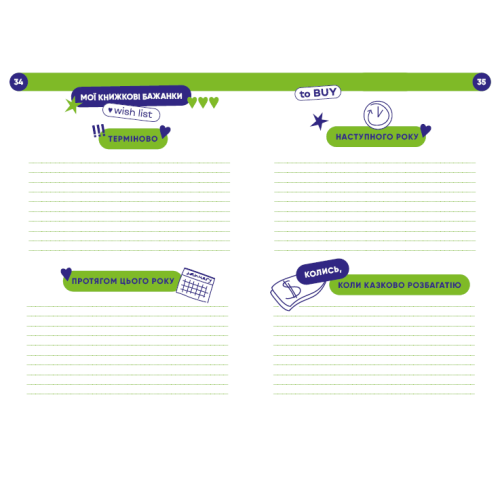 Твій читацький щоденник (салатовий). 4820245450684