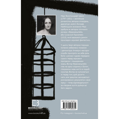 Франкенштейн, або Сучасний Прометей. Мері Шеллі. 978-617-548-063-2